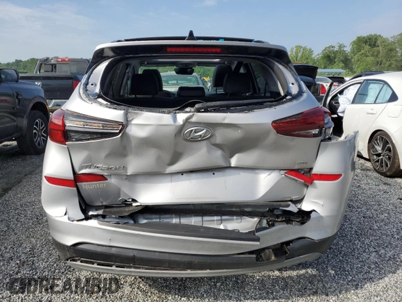 2020 Hyundai Tucson SEL with VIN KM8J3CAL9LU092403, listed as a Copart auction lot 55854525 with 39,320 mi miles and Salvage title. Bid and sale history available at DreamBid. Image 6.