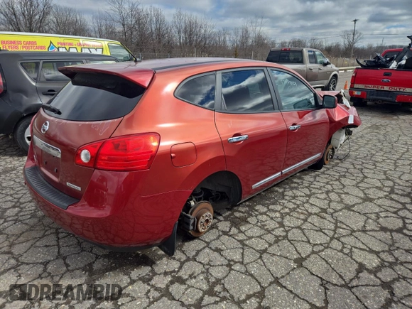 2013 Nissan Rogue S with VIN JN8AS5MT5DW003581, listed as a Copart auction lot 86542524 with 347,946 mi miles and Clean Title. Bid and sale history available at DreamBid. Image 3.