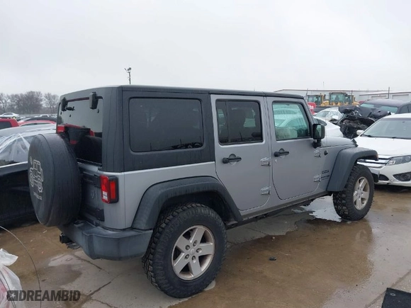 2018 Jeep Wrangler JK Unlimited Sport S with VIN 1C4BJWDG4JL888834, listed as a IAAI auction lot 41435964 with 78,160 mi miles. Bid and sale history available at carsss.com. Image 4.