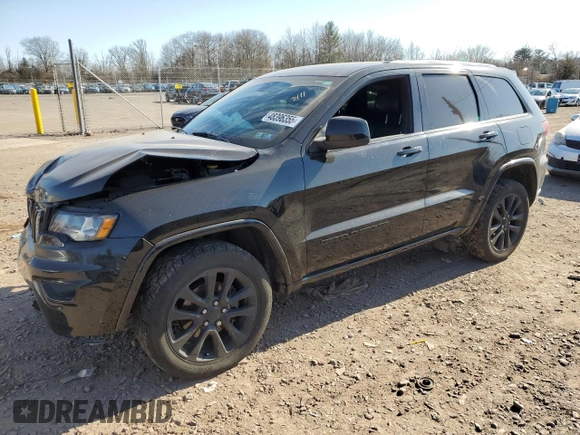 2019 Jeep Grand Cherokee Upland with VIN 1C4RJFAGXKC590227, listed as a Copart auction lot 48396355 with 104,850 mi miles and Salvage Title. Bid and sale history available at DreamBid. Image 1.