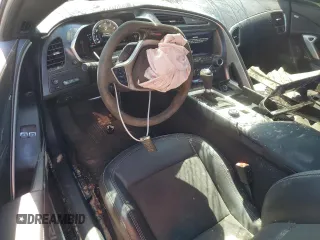 2019 Chevrolet Corvette Z06 2LZ with VIN 1G1YS2D67K5605381, listed as a Copart auction lot 74123374 with 19,094 mi miles and Salvage Title. Bid and sale history available at carsss.com. Image 8.