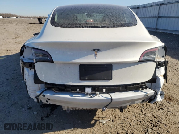 2023 Tesla Model 3 with VIN 5YJ3E1EA1PF556562, listed as a Copart auction lot 48413235 with 11,980 mi miles and Salvage Title. Bid and sale history available at DreamBid. Image 6.