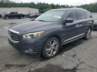 2014 Infiniti QX60 with VIN 5N1AL0MM2EC538628, listed as a Copart auction lot 63262745 with 158,027 mi miles and Salvage title. Bid and sale history available at DreamBid. Image 1.