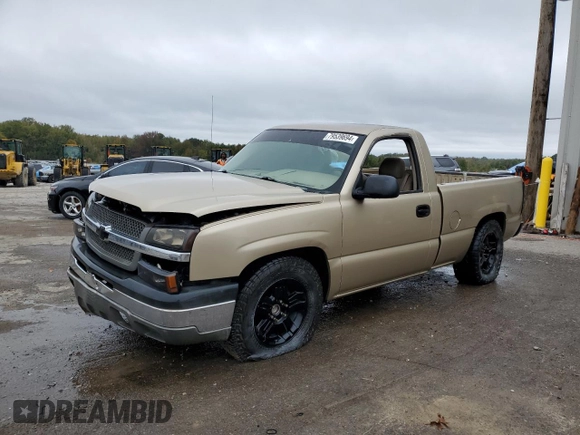 2004 Chevrolet Silverado 1500 LS with VIN 1GCEC14T14Z151423, listed as a Copart auction lot 79539694 with 255,697 mi miles and Salvage Title. Bid and sale history available at carsss.com. Image 1.