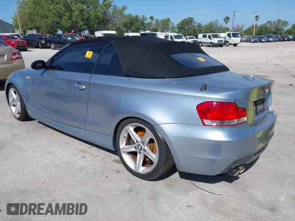 2008 BMW 1 Series 135i with VIN WBAUN93518VK39907, listed as a IAAI auction lot 41914682 with Not provided miles and . Bid and sale history available at DreamBid. Image 3.