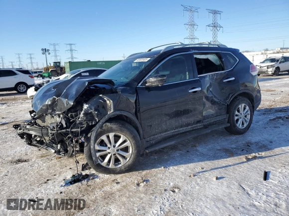 2016 Nissan Rogue SV with VIN 5N1AT2MT0GC918721, listed as a Copart auction lot 45883405 with 42,368 mi miles and Salvage Title. Bid and sale history available at DreamBid. Image 1.