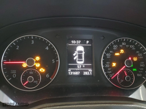 2015 Volkswagen Passat 2.0L TDI SE w/Sunroof with VIN 1VWBV7A31FC044220, listed as a Copart auction lot 52688645 with 131,687 mi miles and Salvage Title. Bid and sale history available at carsss.com. Image 9.