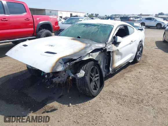 2021 Ford Mustang EcoBoost with VIN 1FA6P8TH6M5104559, listed as a IAAI auction lot 41879755 with 1 mi miles. Bid and sale history available at carsss.com. Image 17.