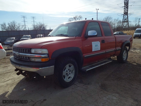 2001 Chevrolet Silverado 1500 LT with VIN 2GCEK19T511357232, listed as a IAAI auction lot 41444790 with 203,262 mi miles. Bid and sale history available at carsss.com. Image 2.