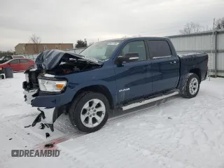 2022 Ram 1500 Big Horn z VIN 1C6SRFFT3NN361078, wystawiony jako Copart lot #89311705 z przebiegiem 19 927 mil mil oraz Szkoda całkowita • Salvage title. Historia ofert i sprzedaży dostępna na DreamBid. Obrazek 1.