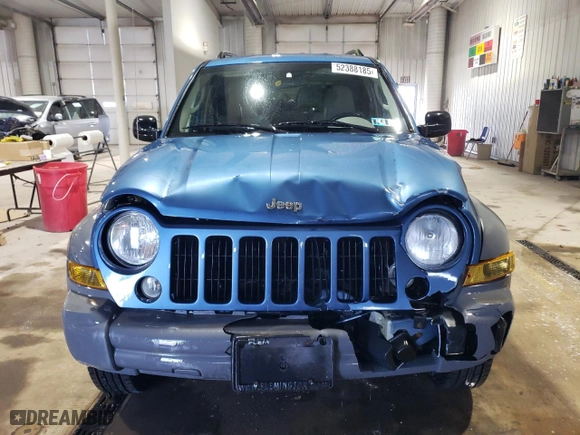 2005 Jeep Liberty Sport with VIN 1J4GL48K55W555396, listed as a Copart auction lot 52388185 with 50,253 mi miles and Salvage Title. Bid and sale history available at carsss.com. Image 5.