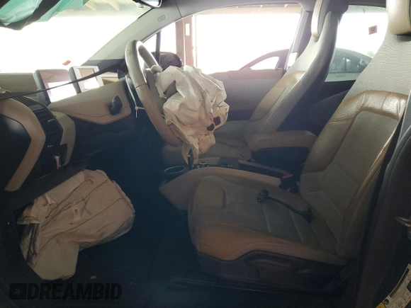 2014 BMW i3 with VIN WBY1Z4C56EV275504, listed as a Copart auction lot 57070015 with Not provided miles and Salvage title. Bid and sale history available at DreamBid. Image 7.