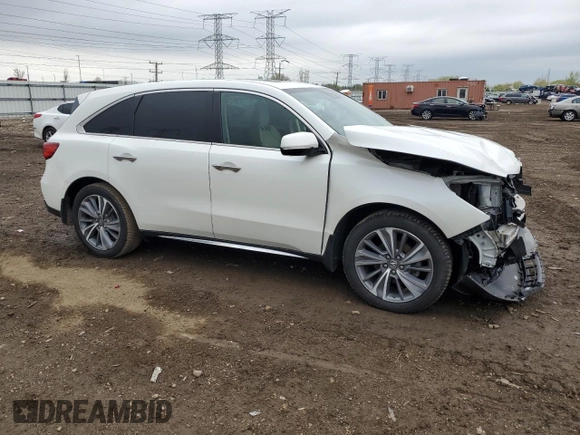 2018 Acura MDX Technology with VIN 5J8YD4H53JL008190, listed as a Copart auction lot 55620065 with 70,180 mi miles and Salvage title. Bid and sale history available at DreamBid. Image 4.