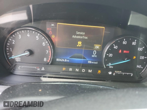 2021 Ford Explorer XLT with VIN 1FMSK7DH0MGA37215, listed as a Copart auction lot 48119975 with 80,424 mi miles and Salvage Title. Bid and sale history available at DreamBid. Image 9.