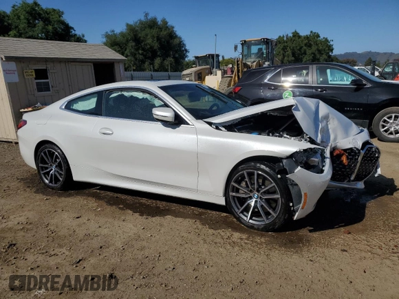 2025 BMW 4 Series 430i с VIN WBA43DA03SCS78789, выставлен на аукционе Copart как лот 60726255 с пробегом 22 503 миль миль и Чистый • Clean title. История ставок и продаж доступна на DreamBid. Изображение 4.