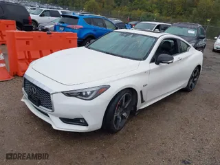 2018 Infiniti Q60 RED SPORT 400 with VIN JN1FV7EL9JM631320, listed as a IAAI auction lot 40421409 with NaN miles. Bid and sale history available at carsss.com. Image 2.