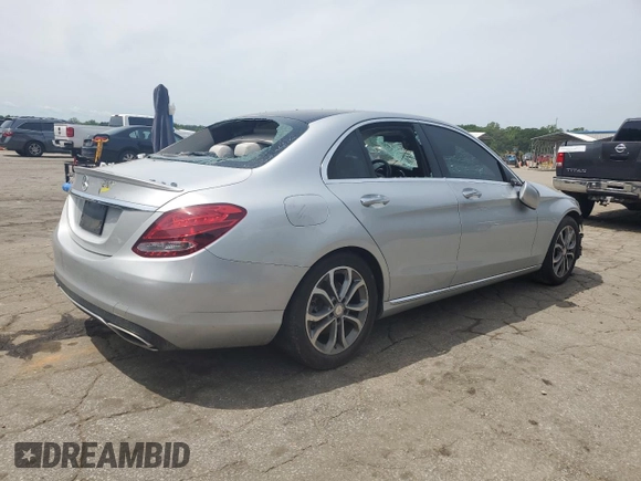 2017 Mercedes-Benz C 300 with VIN WDDWF4JB2HR253222, listed as a Copart auction lot 56388125 with 105,591 mi miles and Salvage title. Bid and sale history available at DreamBid. Image 3.