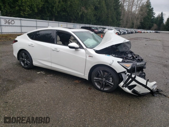 2024 Acura Integra w/A-Spec Technology Package with VIN 19UDE4H63RA004667, listed as a Copart auction lot 85348154 with 0 mi miles and Salvage Title. Bid and sale history available at carsss.com. Image 4.