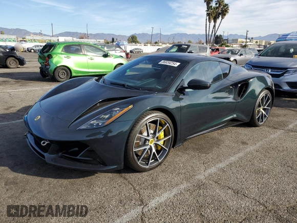 2024 Lotus Emira First Edition с VIN SCCLEKAX3RHB12409, выставлен на аукционе Copart как лот 86659254 с пробегом 1 014 миль миль и Списание • Salvage title. История ставок и продаж доступна на DreamBid. Изображение 1.