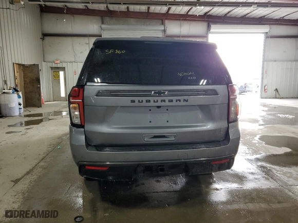2022 Chevrolet Suburban Z71 with VIN 1GNSKDKD3NR148101, listed as a Copart auction lot 44913775 with 0 mi miles and Salvage Title. Bid and sale history available at carsss.com. Image 6.