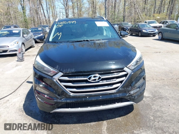 2017 Hyundai Tucson Sport with VIN KM8J3CA29HU400376, listed as a IAAI auction lot 42051949 with 82,717 mi miles and . Bid and sale history available at DreamBid. Image 12.