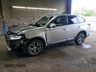 2018 Mitsubishi Outlander ES z VIN JA4AZ3A33JZ001378, wystawiony jako Copart lot #62194885 z przebiegiem 99 146 mil mil oraz Szkoda całkowita • Salvage title. Historia ofert i sprzedaży dostępna na DreamBid. Obrazek 1.