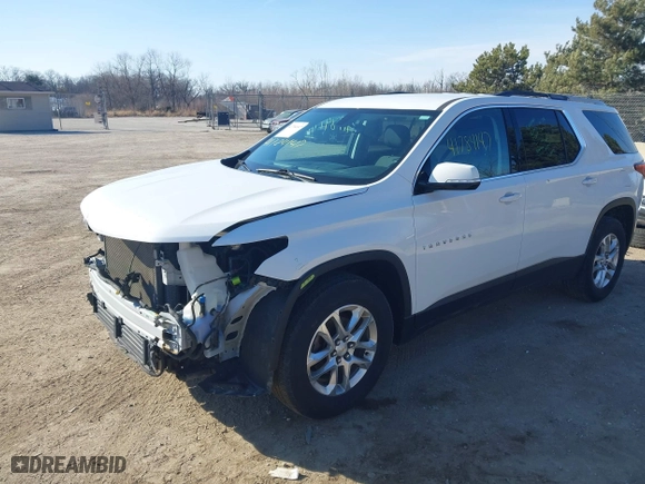 2018 Chevrolet Traverse LT Cloth with VIN 1GNEVGKW5JJ105265, listed as a IAAI auction lot 41784147 with 144,634 mi miles. Bid and sale history available at carsss.com. Image 2.