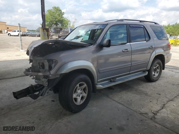 2002 Toyota Sequoia SR5 with VIN 5TDBT44A72S085977, listed as a Copart auction lot 73522904 with 0 mi miles and Salvage Title. Bid and sale history available at carsss.com. Image 1.
