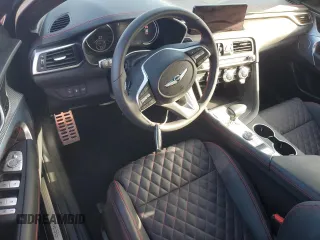 2023 Genesis G70 3.3T with VIN KMTG54TE8PU123516, listed as a Copart auction lot 76779384 with 1,723 mi miles and Non Repairable. Bid and sale history available at carsss.com. Image 8.