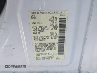 2012 Nissan NV S with VIN 1N6BF0KLXCN117510, listed as a IAAI auction lot 41649700 with 48,096 mi miles. Bid and sale history available at carsss.com. Image 9.