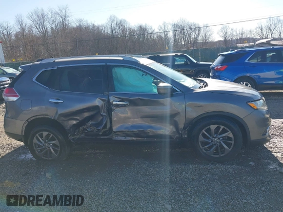 2016 Nissan Rogue SL with VIN 5N1AT2MV1GC875783, listed as a IAAI auction lot 41492279 with 95,737 mi miles and . Bid and sale history available at DreamBid. Image 14.
