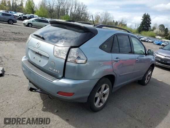 2007 Lexus RX 350 with VIN JTJHK31U972023031, listed as a Copart auction lot 53001805 with 163,189 mi miles and Clean Title. Bid and sale history available at carsss.com. Image 3.