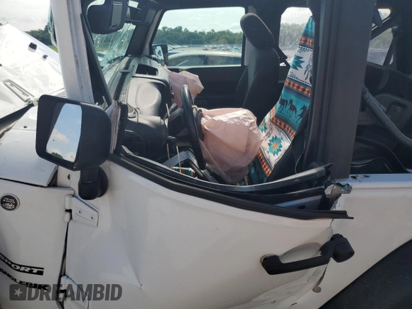 2018 Jeep Wrangler Sport S with VIN 1C4GJWAG3JL923728, listed as a Copart auction lot 62658595 with Not provided miles and Non repairable. Bid and sale history available at DreamBid. Image 7.