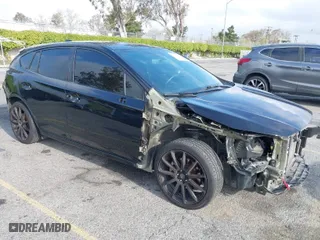 2018 Subaru Impreza Sport with VIN 4S3GTAM61J3706386, listed as a IAAI auction lot 41905719 with 72,004 mi miles. Bid and sale history available at carsss.com. Image 1.
