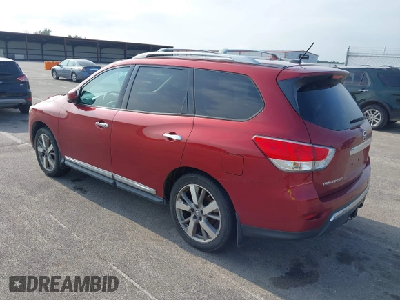 2013 Nissan Pathfinder Platinum with VIN 5N1AR2MM7DC687710, listed as a IAAI auction lot 42772536 with 225,369 mi miles and . Bid and sale history available at DreamBid. Image 3.
