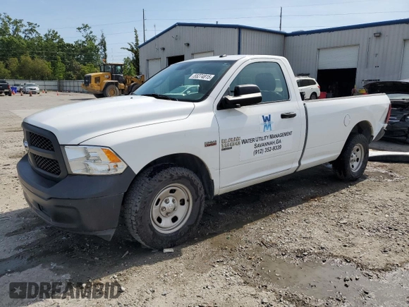 2022 Ram 1500 Tradesman with VIN 3C6JR6DT4NG172298, listed as a Copart auction lot 55274815 with 51,763 mi miles and Salvage title. Bid and sale history available at DreamBid. Image 1.