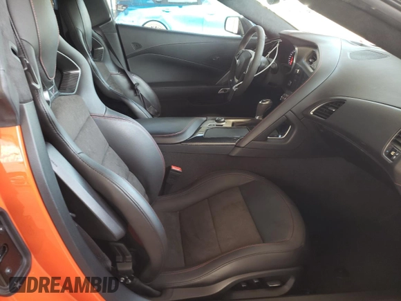 2019 Chevrolet Corvette Z06 1LZ with VIN 1G1YN2D64K5601652, listed as a Copart auction lot 54251995 with 35,154 mi miles and Clean Title. Bid and sale history available at carsss.com. Image 10.