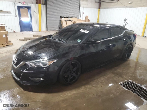 2018 Nissan Maxima S with VIN 1N4AA6AP8JC404332, listed as a Copart auction lot 52227495 with 99,967 mi miles and Salvage Title. Bid and sale history available at carsss.com. Image 1.