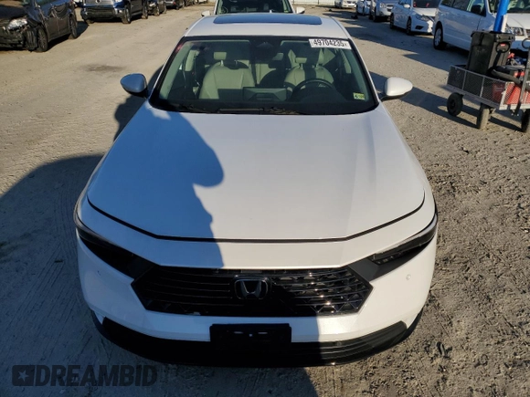 2023 Honda Accord EX-L with VIN 1HGCY2F6XPA036426, listed as a Copart auction lot 49704235 with 25,981 mi miles and Salvage title. Bid and sale history available at DreamBid. Image 5.