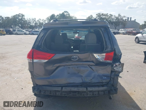 2014 Toyota Sienna LE AAS with VIN 5TDKK3DCXES432611, listed as a IAAI auction lot 40771635 with 214,145 mi miles and . Bid and sale history available at carsss.com. Image 17.