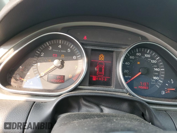 2007 Audi Q7 with VIN WA1AV74L87D006483, listed as a Copart auction lot 58687125 with 145,883 mi miles and Clean title. Bid and sale history available at DreamBid. Image 9.