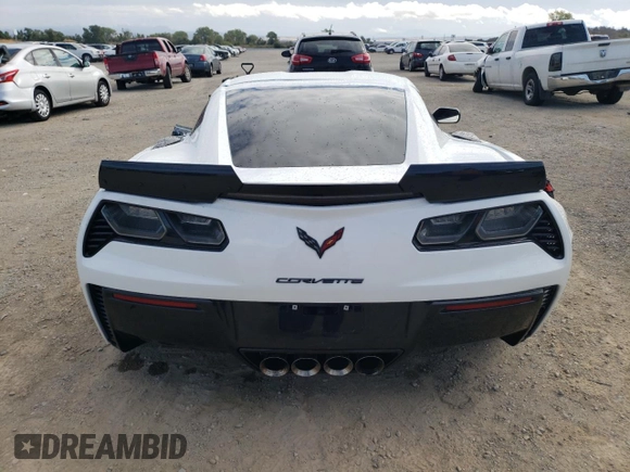 2016 Chevrolet Corvette Z06 2LZ with VIN 1G1YS2D63G5600718, listed as a Copart auction lot 76075824 with 19,529 mi miles and Salvage Title. Bid and sale history available at carsss.com. Image 6.