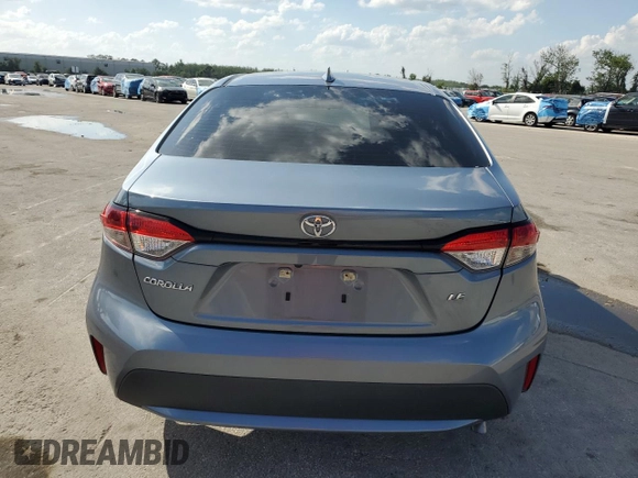 2021 Toyota Corolla LE with VIN 5YFEPMAE8MP236376, listed as a Copart auction lot 51370705 with 43,029 mi miles and Salvage Title. Bid and sale history available at carsss.com. Image 6.