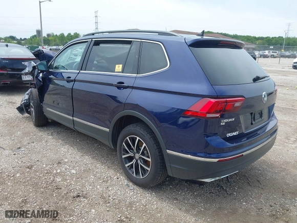 2021 Volkswagen Tiguan SE with VIN 3VV2B7AXXMM084355, listed as a IAAI auction lot 39559023 with 1 mi miles. Bid and sale history available at carsss.com. Image 3.
