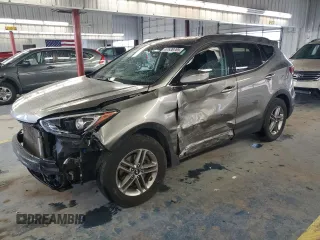2018 Hyundai Santa Fe 2.4L z VIN 5NMZUDLB3JH061859, wystawiony jako Copart lot #57530785 z przebiegiem 100 691 mil mil oraz Szkoda całkowita • Salvage title. Historia ofert i sprzedaży dostępna na DreamBid. Obrazek 1.