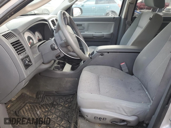 2007 Dodge Dakota SLT with VIN 1D7HW48P77S241407, listed as a Copart auction lot 86569024 with 141,730 mi miles and Salvage Title. Bid and sale history available at carsss.com. Image 7.