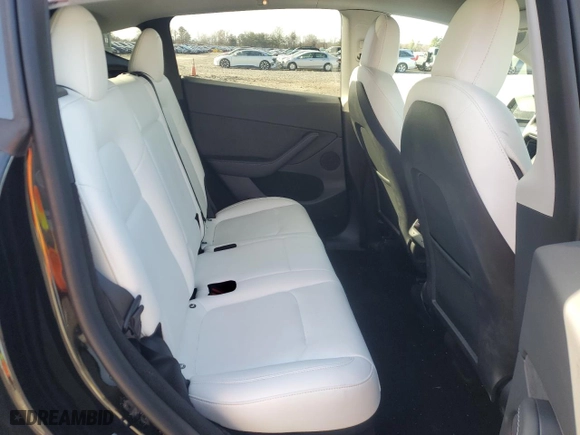 2023 Tesla Model Y Long Range with VIN 7SAYGDEE0PF635549, listed as a Copart auction lot 48263145 with 18,449 mi miles and Salvage Title. Bid and sale history available at carsss.com. Image 11.