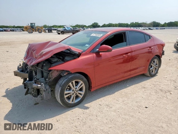 2017 Hyundai Elantra Value Edition z VIN KMHD84LF5HU245829, wystawiony jako Copart lot #57168365 z przebiegiem 121 617 mil mil oraz Szkoda całkowita • Salvage title. Historia ofert i sprzedaży dostępna na DreamBid. Obrazek 1.
