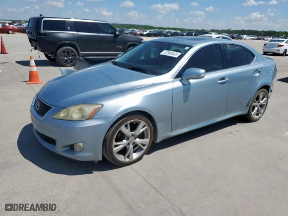 2010 Lexus IS 250 with VIN JTHBF5C23A5122498, listed as a Copart auction lot 53990405 with 190,839 mi miles and Salvage Title. Bid and sale history available at carsss.com. Image 1.