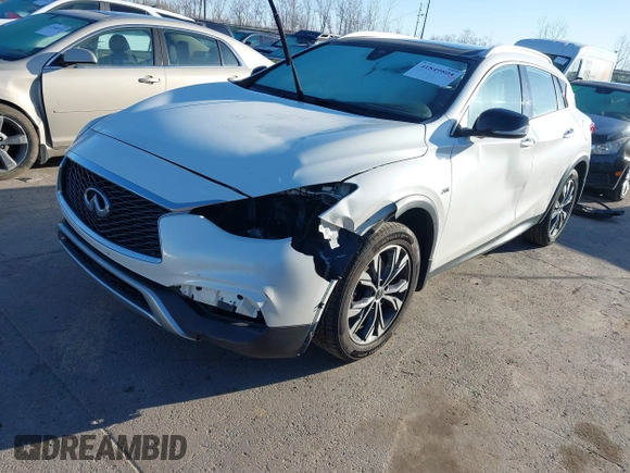 2018 Infiniti QX30 Premium with VIN SJKCH5CR1JA044904, listed as a IAAI auction lot 41849804 with 135,385 mi miles and . Bid and sale history available at DreamBid. Image 17.